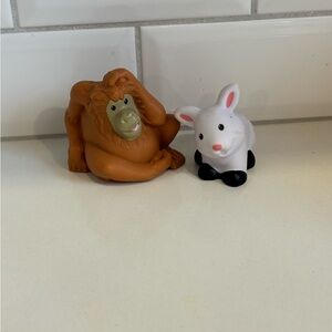 Fisher price little people orangutang and bunny